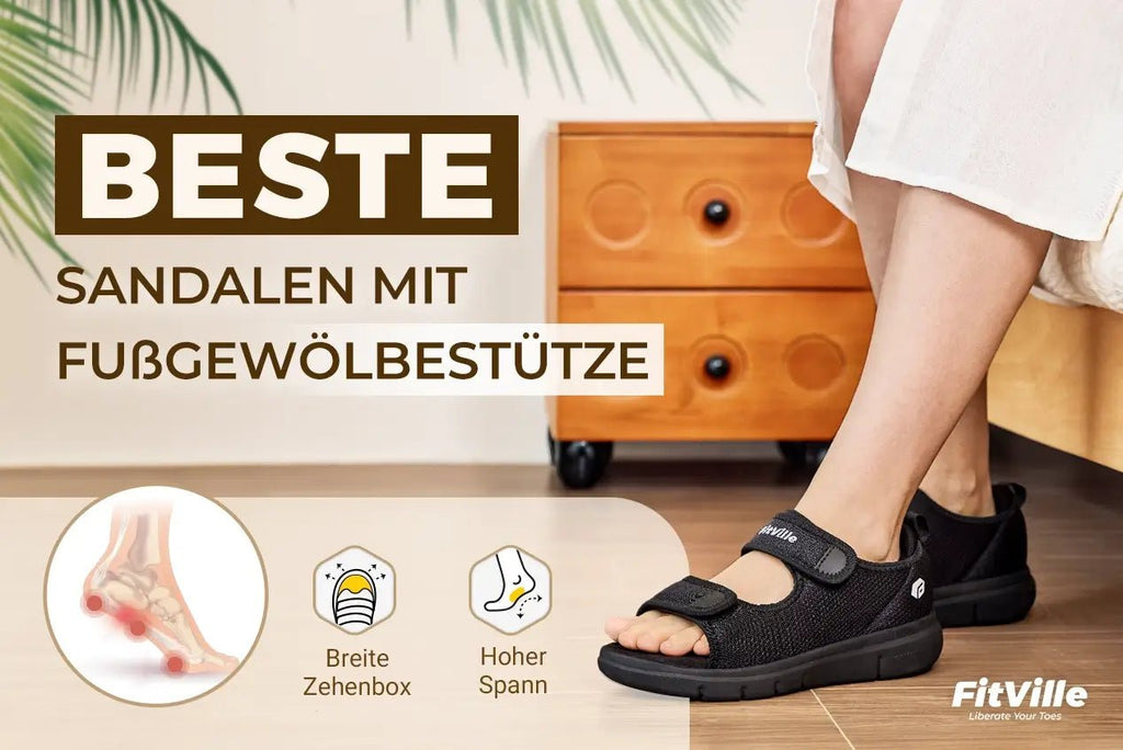 Die besten Sandalen mit Fußgewölbestütze für Herren und Damen - FitVilleDE