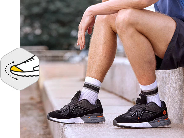 Entworfen für breite Füße FitVille Rebound Core® Schuh verfügt über eine breite und eine extrabreite Zehenbox, um ein Höchstmaß an Komfort für jene mit breiten oder durchschnittlichen Füßen zu bieten.
