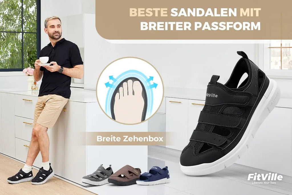 5 Beste Sandalen mit weiter Passform 2025 - FitVilleDE