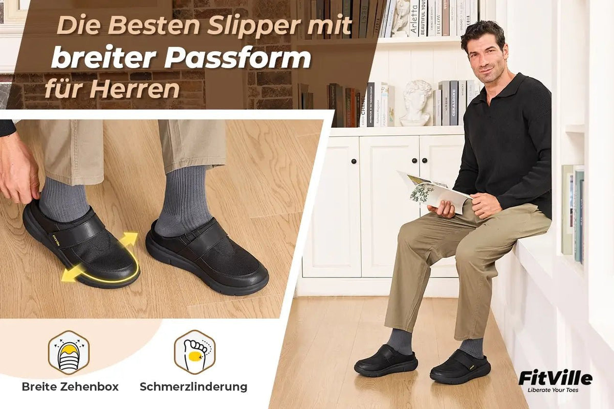 Top 3 Hausschuhe mit weiter Passform für Herren