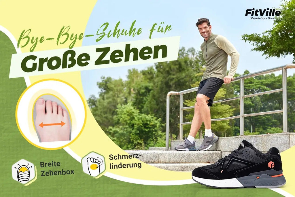 Beste Schuhe bei Großzehenschmerzen & Hallux Rigidus - FitVilleDE