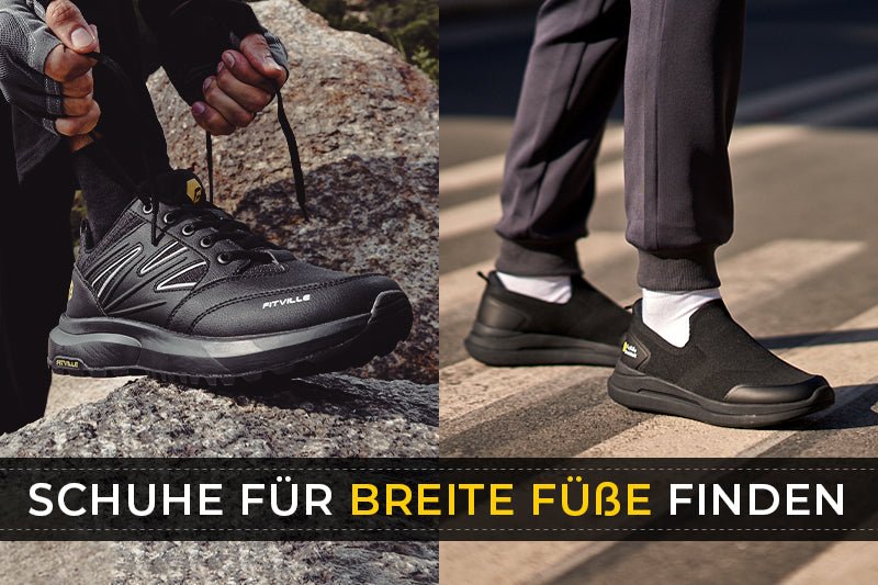 Schuhe für breite Füße finden - FitVilleDE