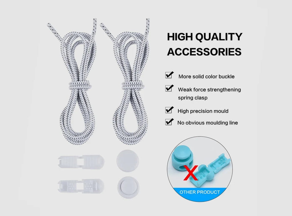 FitVille Elastic No Tie Schnürsenkel (Unisex) - 16