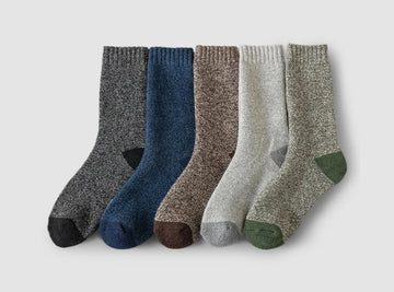 FitVille Herren Winter Wollsocken 5 - Paar Bundle - 1