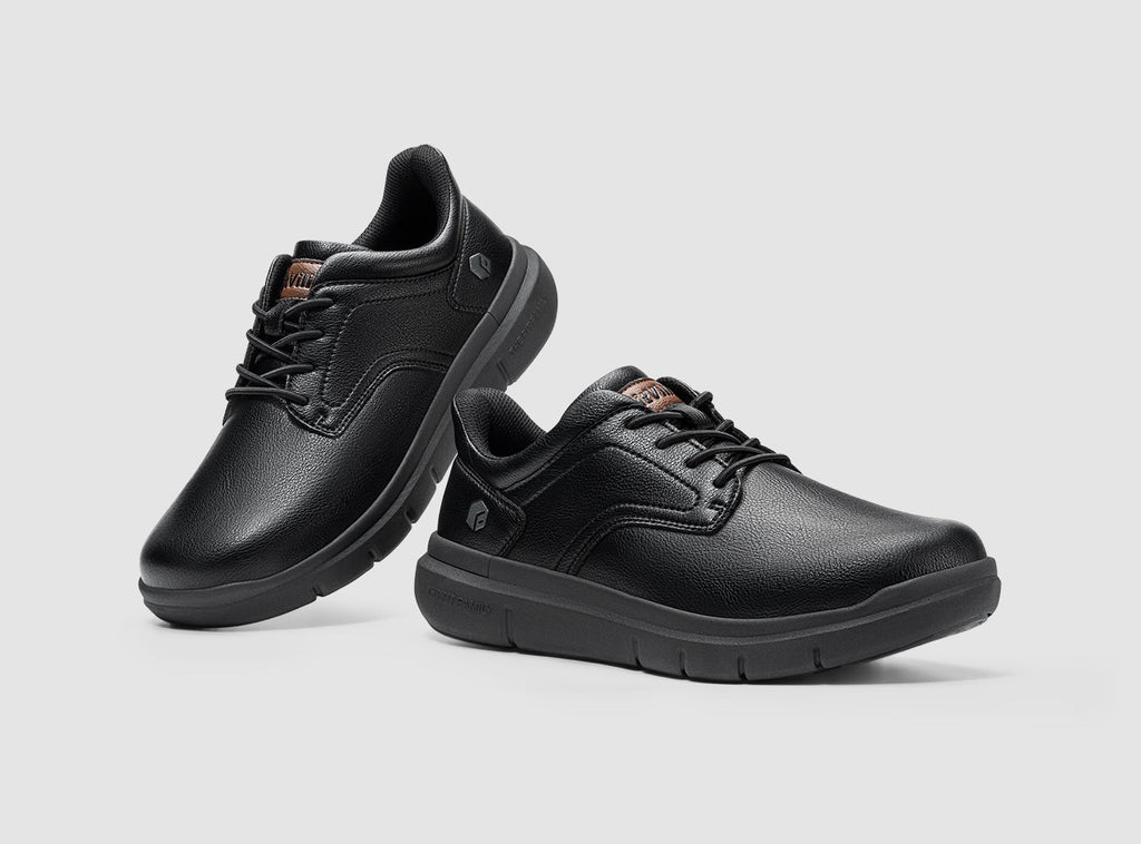 FitVille Men's EasyWalk Slip - On Dress Shoes V2 - 9