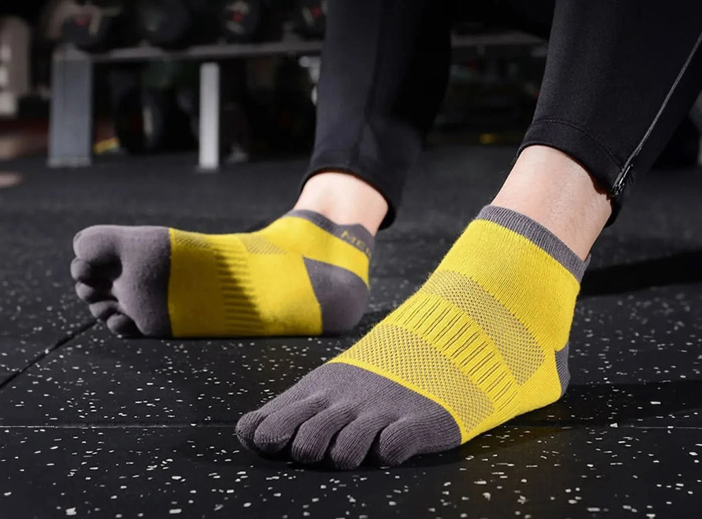 FitVille Unisex Five - Toe Anti - Odor Schweiß - absorbierende Socken 2 - Paar Bundle - 3