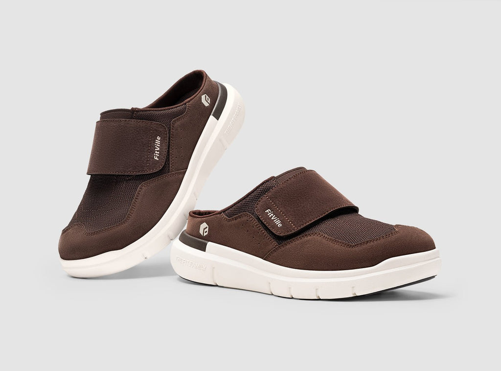 FitVille Herren EasyTop Diabetikerslipper V3 - 32