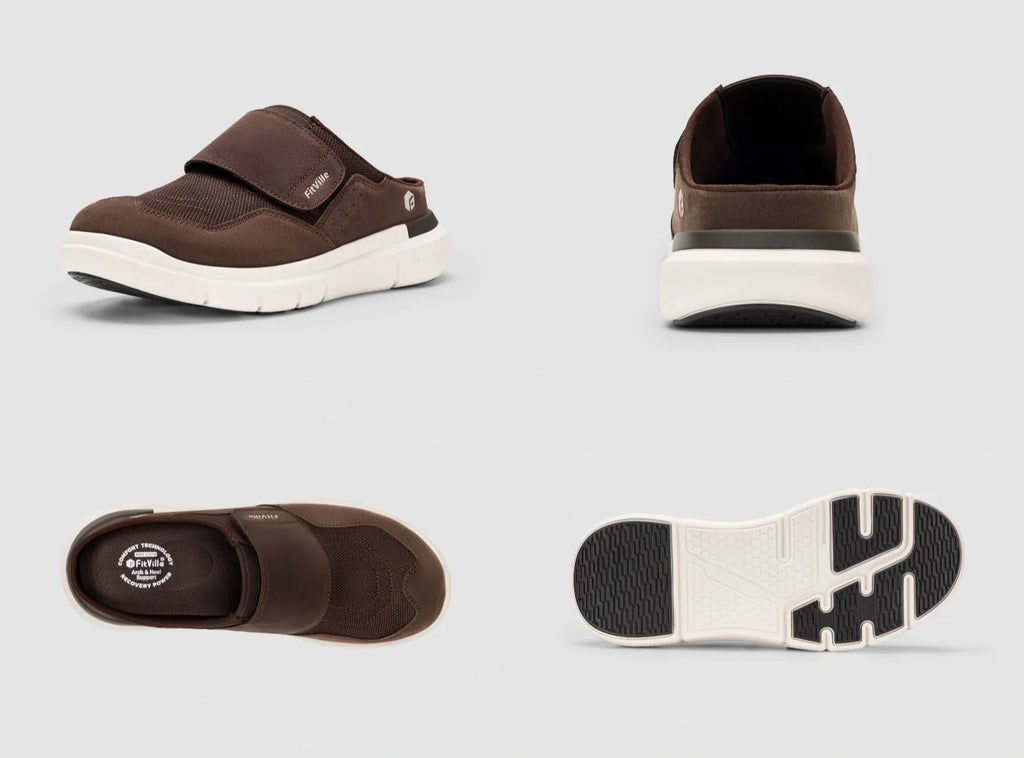 FitVille Herren EasyTop Diabetikerslipper V3 - 31