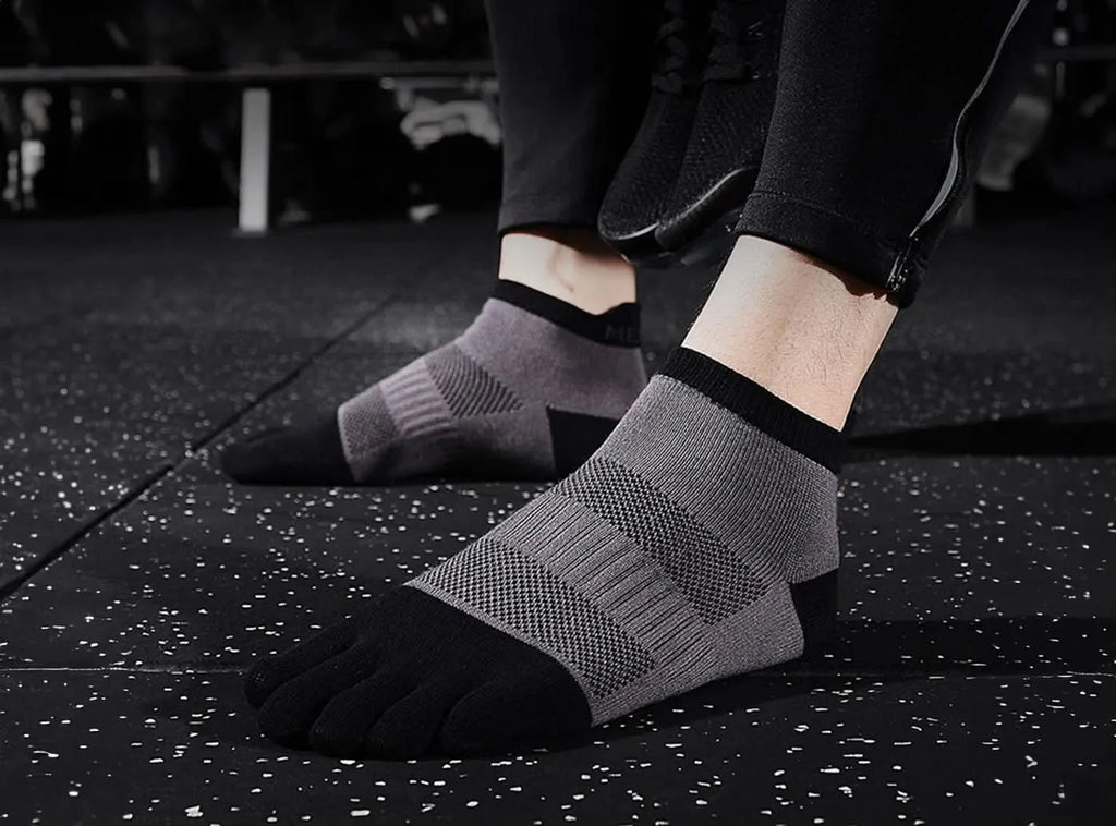 FitVille Unisex Five - Toe Anti - Odor Schweiß - absorbierende Socken 2 - Paar Bundle - 9