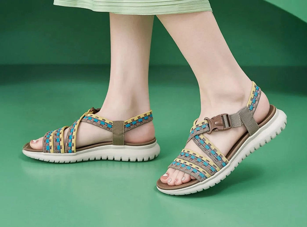 FitVille Damen Atmungsaktive Outdoor - Sandalen mit dicken Sohlen - 2
