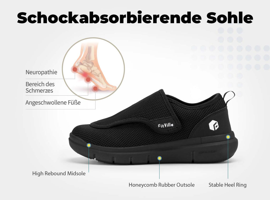 FitVille Herren EasyTop Wings Diabetikerschuhe V2 - 5