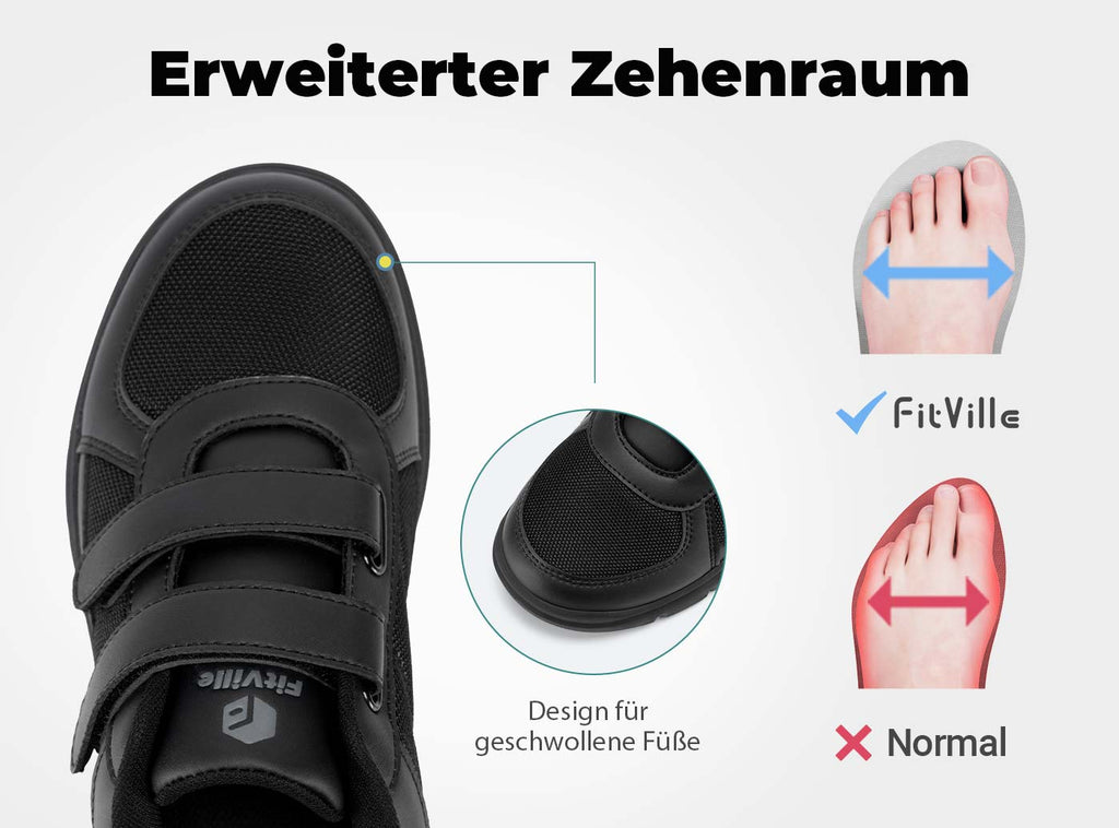 FitVille Herren EasyTop StrapEase Diabetikerschuhe V3 - 3