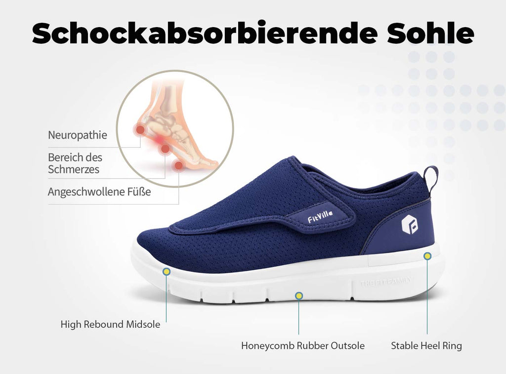 FitVille Herren EasyTop Wings Diabetikerschuhe V2 - 20