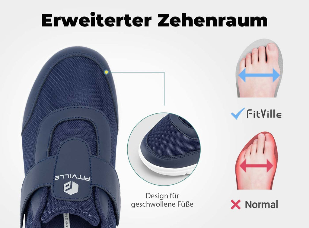 FitVille Herren EasyTop StrapEase Diabetikerschuhe V4 - 3
