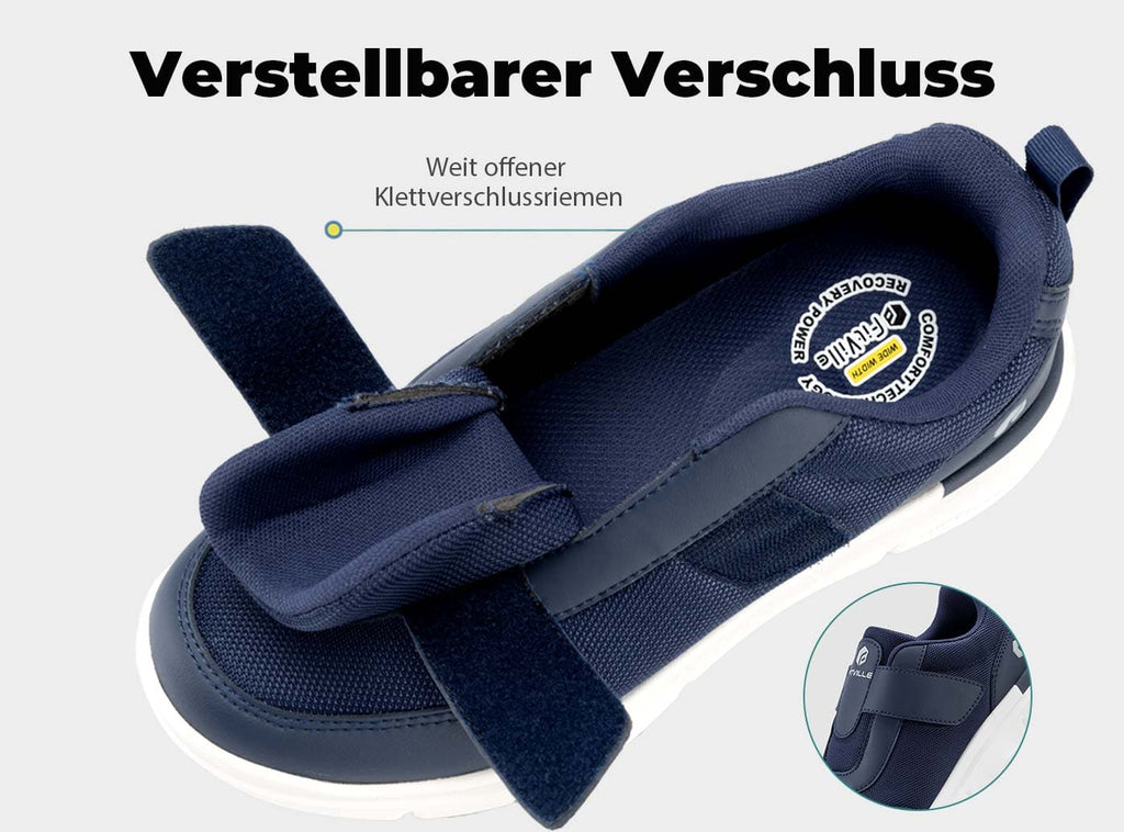 FitVille Herren EasyTop StrapEase Diabetikerschuhe V4 - 4