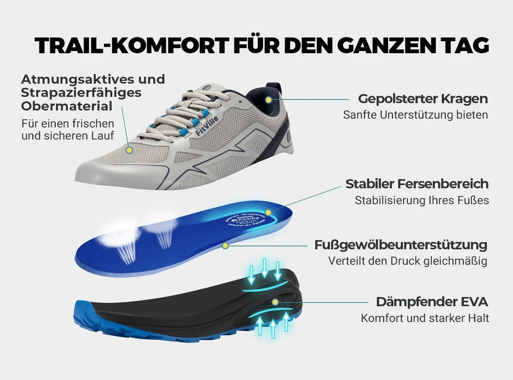 FitVille Herren AllTraction Trail Laufschuhe V3 - 18