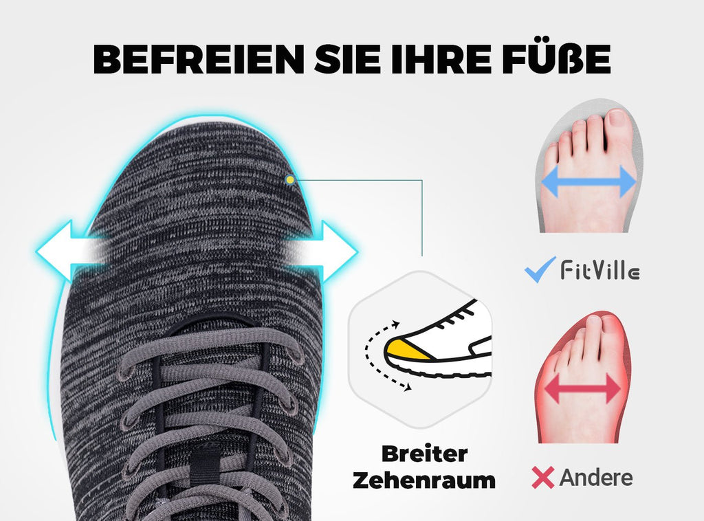 FitVille Herren ArchPower FlyWave Laufschuhe V1 - 3