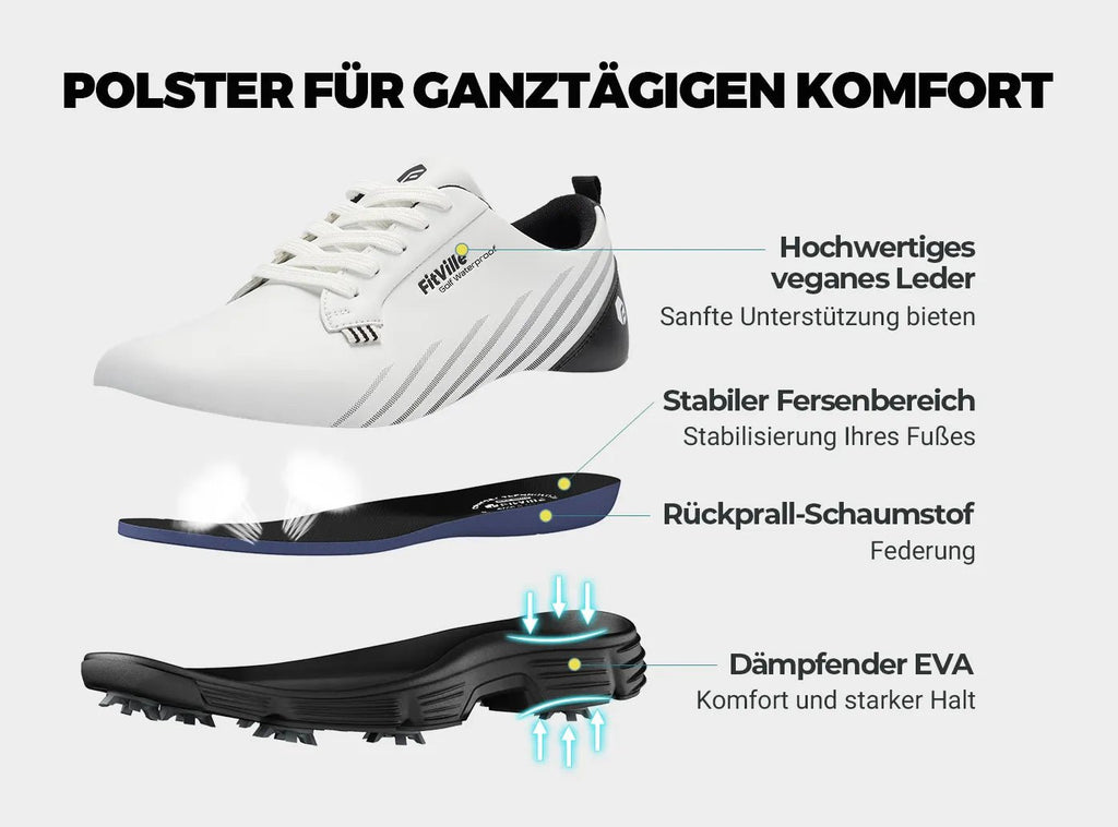 FitVille Herren GreenTread Golfschuhe V2 - 4