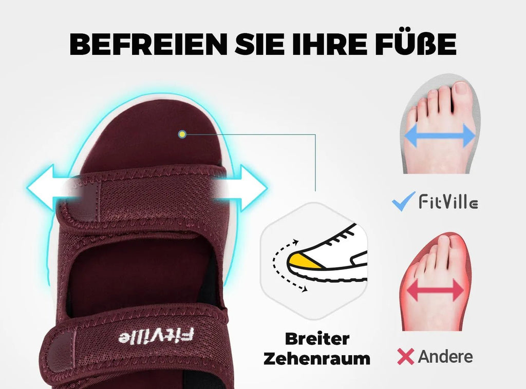 FitVille Damen EasyTop Regenerations Sandalen V3 - 17