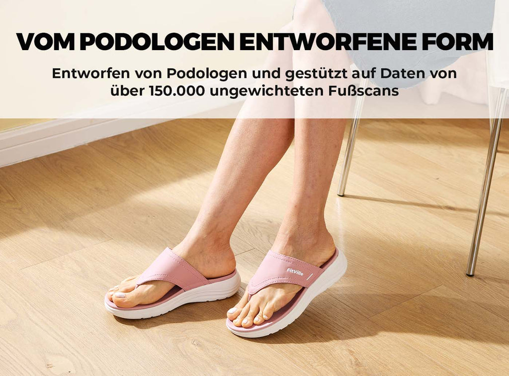 FitVille Damen Queenesque Flip Flop V1 - 18