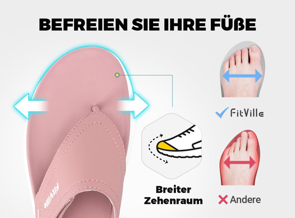 FitVille Damen Queenesque Flip Flop V1 - 3