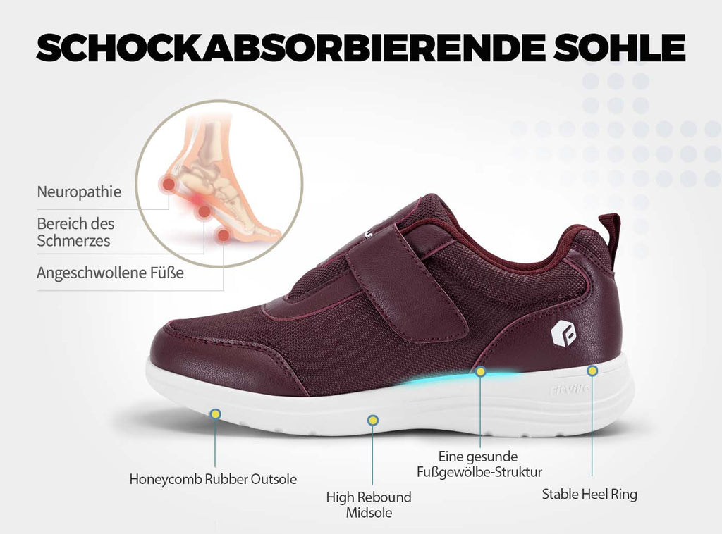FitVille Damen EasyTop StrapEase Diabetikerschuhe V4 - 14