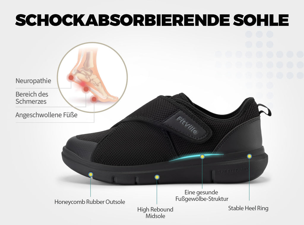 FitVille Herren EasyTop Diabetikerschuhe V5 - 14