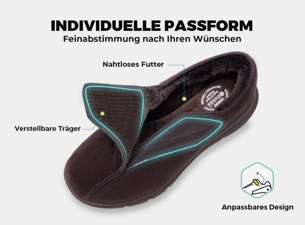 FitVille Herren EasyTop Komfort Hausschuhe V1 - 5