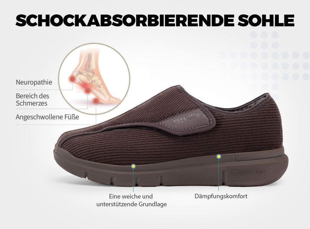 FitVille Herren EasyTop Komfort Hausschuhe V1 - 6