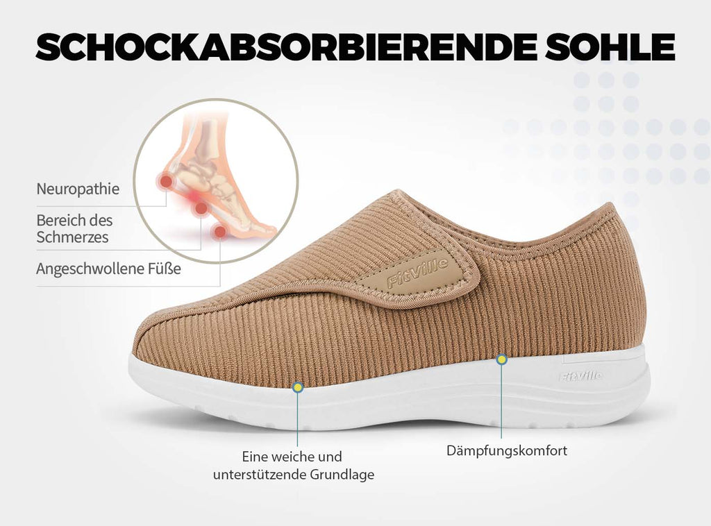 FitVille Damen EasyTop Komfort Hausschuhe V1 - 26