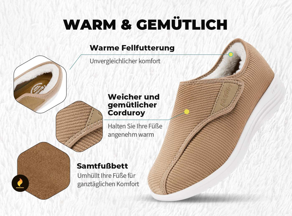 FitVille Damen EasyTop Komfort Hausschuhe V1 - 24