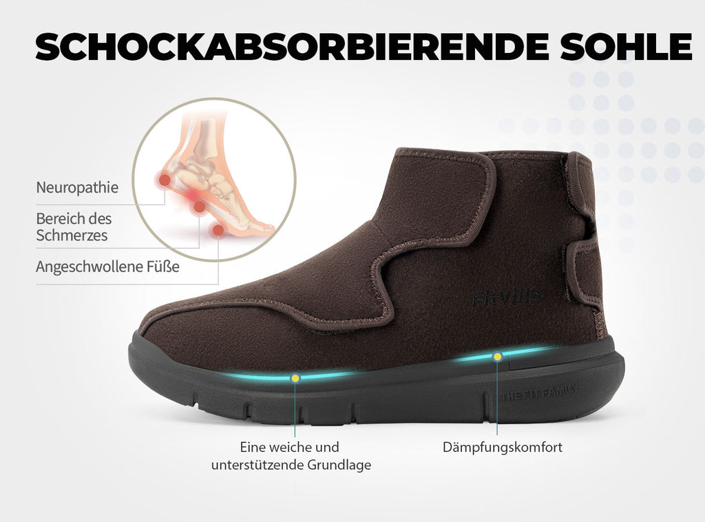 FitVille Herren EasyTop Diabetiker Winterstiefel V2 - 6