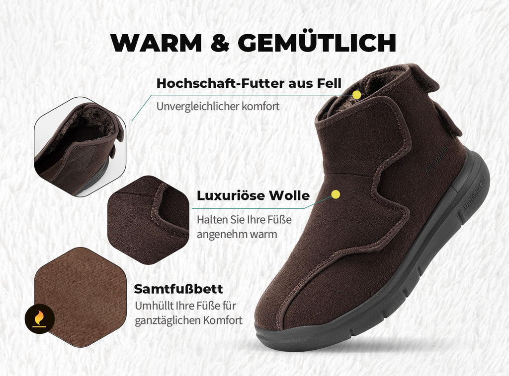 FitVille Herren EasyTop Diabetiker Winterstiefel V2 - 4