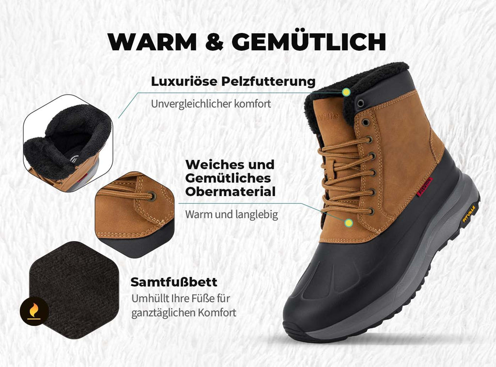 FitVille Herren CozyCore Winterstiefel V10 - 5