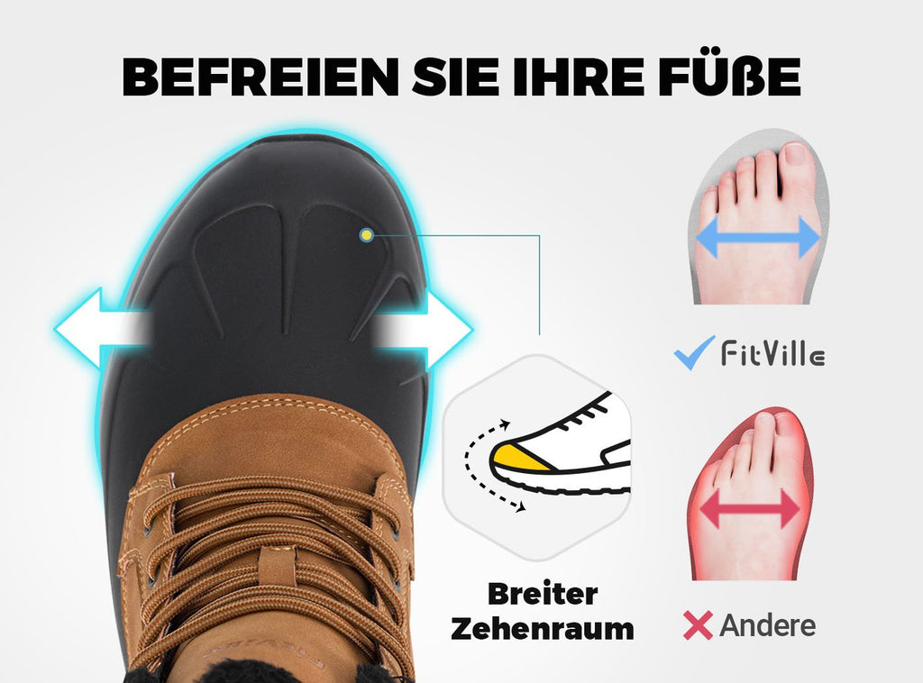 FitVille Herren CozyCore Winterstiefel V10 - 13