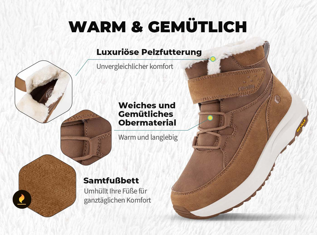FitVille Damen CozyCore Winterstiefel V12 - 15