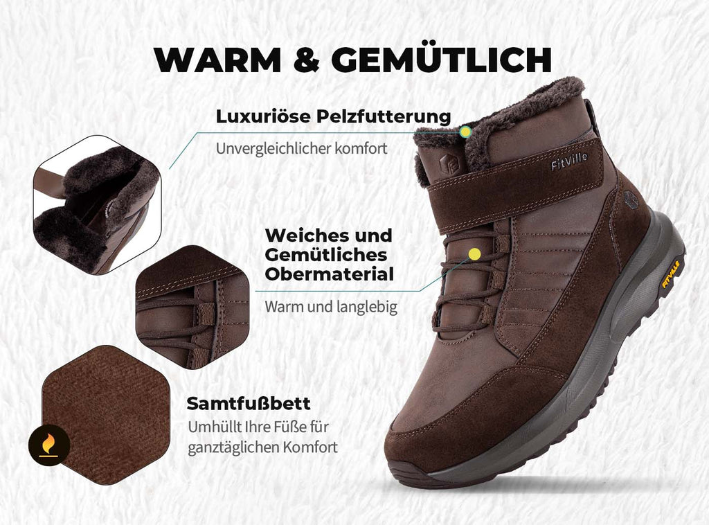 FitVille Herren CozyCore Winterstiefel V8 - 15