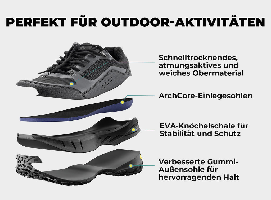 FitVille Herren Low - Top LugMax Wanderschuhe V1 - 13