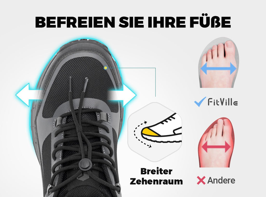 FitVille Herren Low - Top LugMax Wanderschuhe V1 - 2