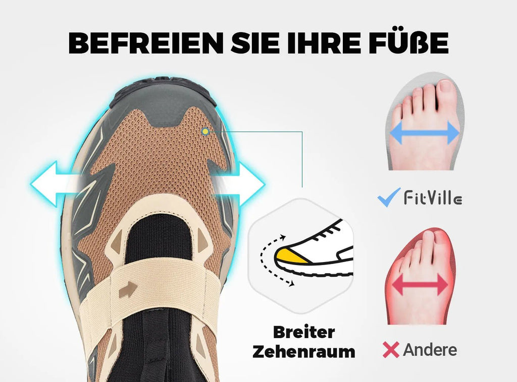 FitVille Herren Low - Top LugMax Wanderschuhe V4 - 21