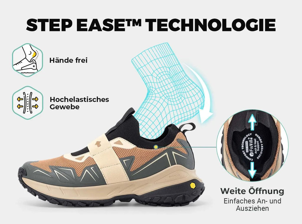 FitVille Herren Low - Top LugMax Wanderschuhe V4 - 23