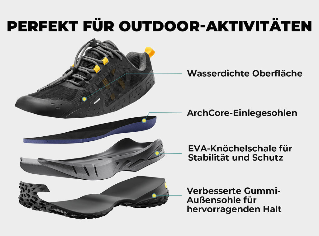 FitVille Herren Low - Top CreekCross Wanderschuhe V1 - 6