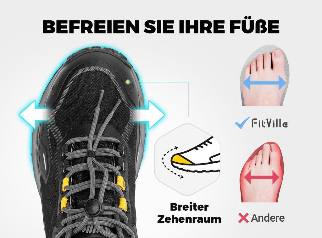 FitVille Herren Low - Top CreekCross Wanderschuhe V1 - 12