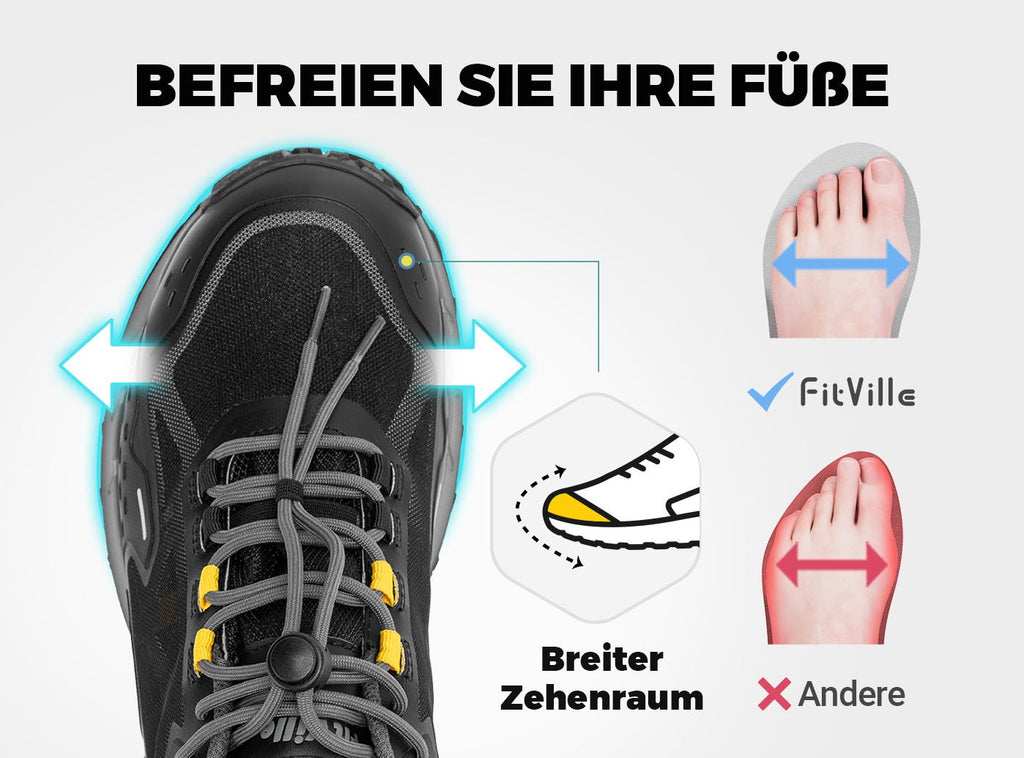 FitVille Herren Low - Top CreekCross Wanderschuhe V1 - 2