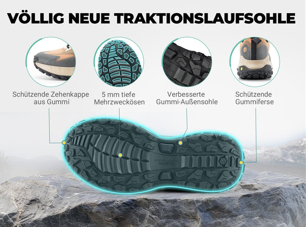 FitVille Herren Low - Top LugMax Wanderschuhe V2 - 25