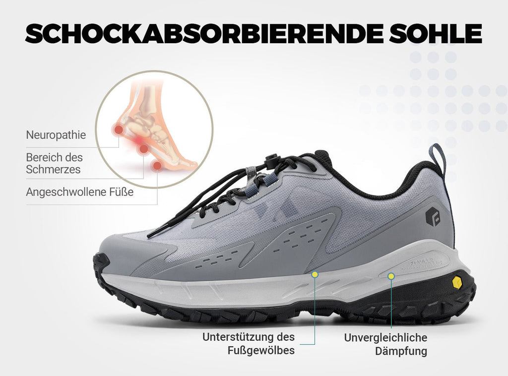 FitVille Herren Low - Top LugMax Wanderschuhe V2 - 22