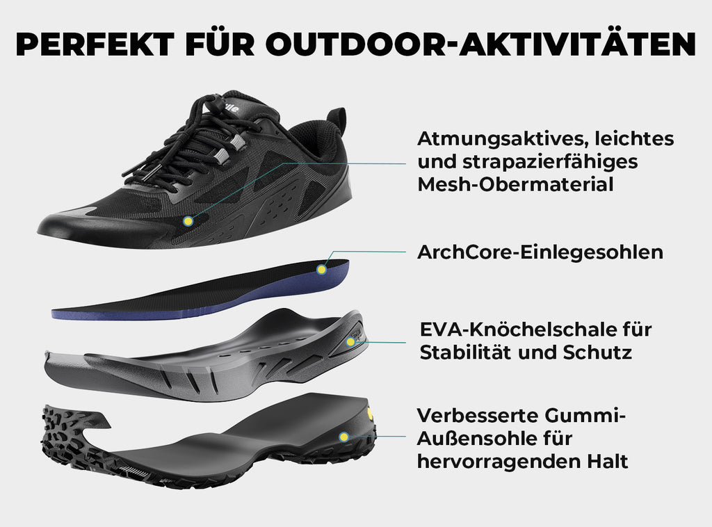 FitVille Herren Low - Top LugMax Wanderschuhe V2 - 5