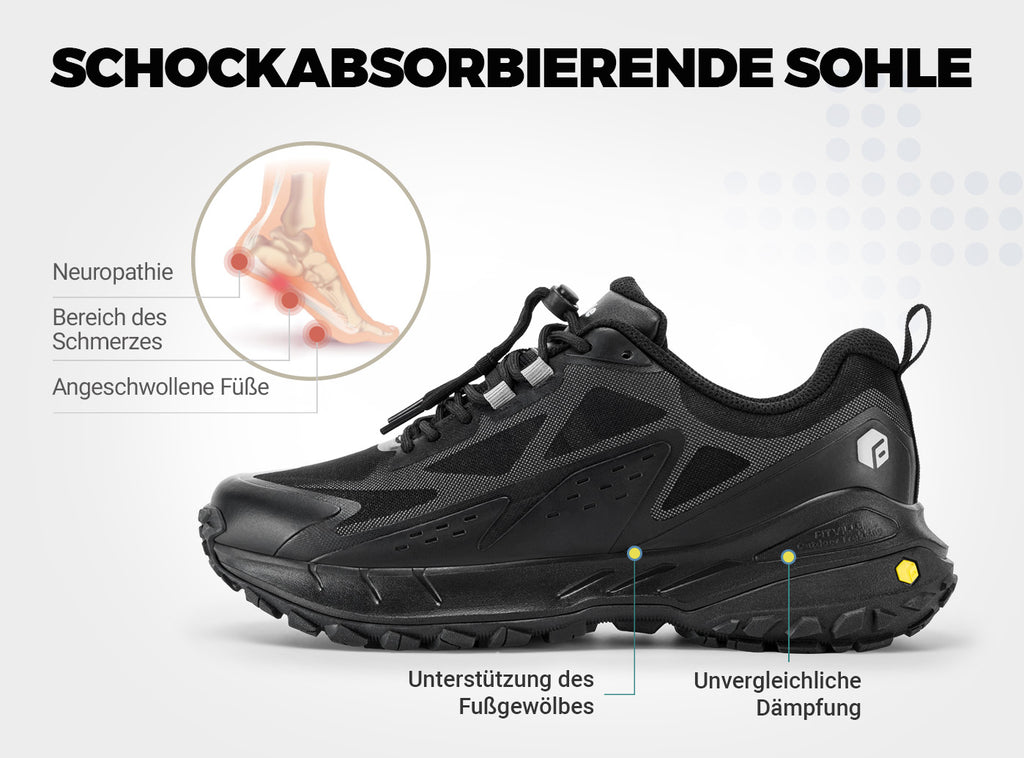 FitVille Herren Low - Top LugMax Wanderschuhe V2 - 4