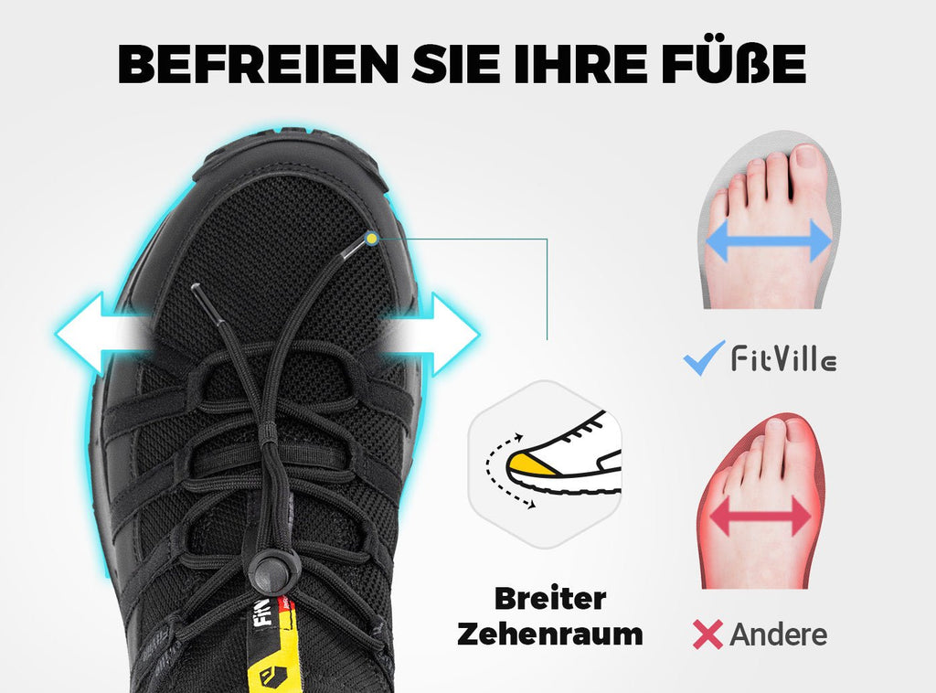 FitVille Herren Low - Top LugMax Wanderschuhe V6 - 3