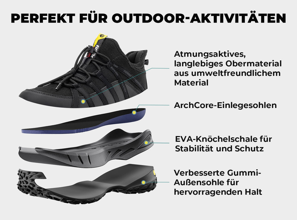 FitVille Herren Low - Top LugMax Wanderschuhe V6 - 7